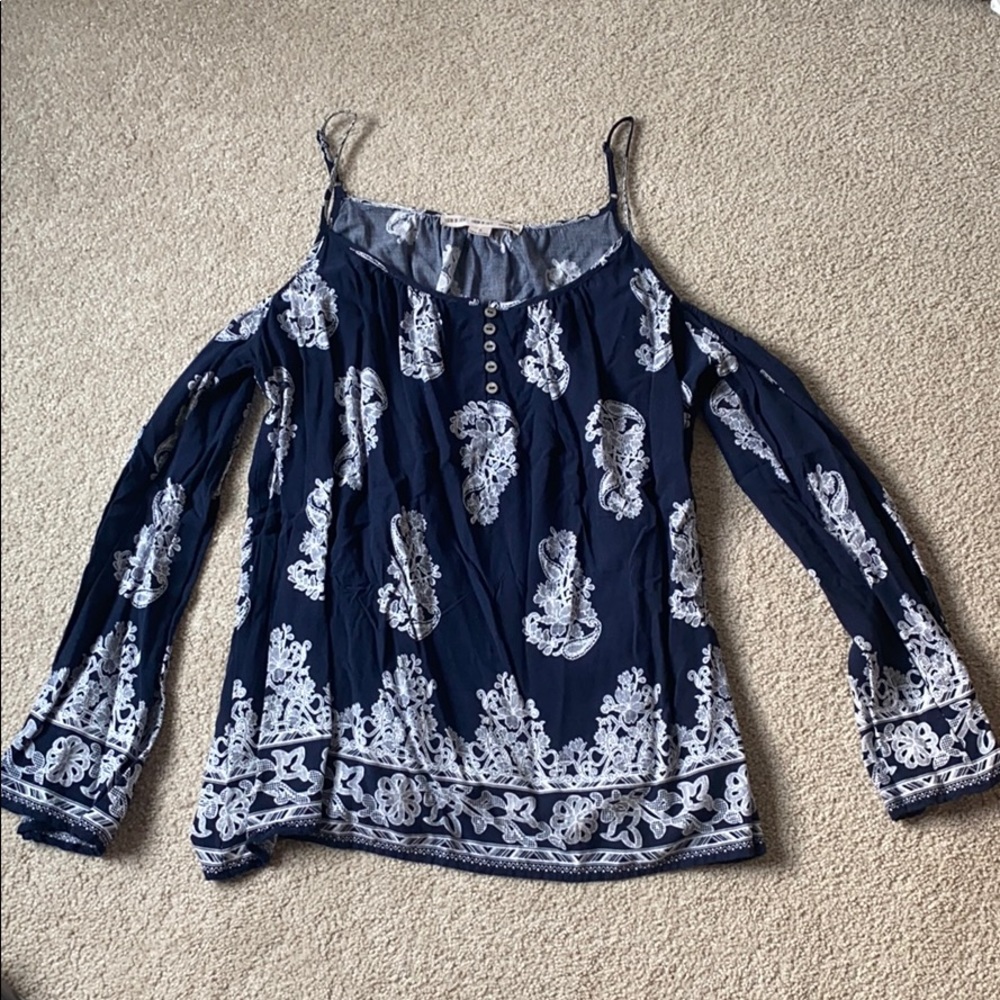 Off the shoulder shirt from Dry Goods
